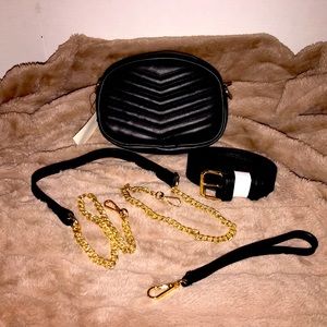 GLADDON 3 in 1 Fashion Fanny Packs for Women Waist Bag Stylish Crossbody Purse L